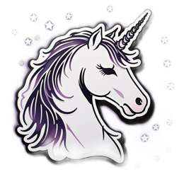 unicorn stars SVG PNG design with clean design elements