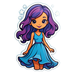 girl stars SVG PNG design