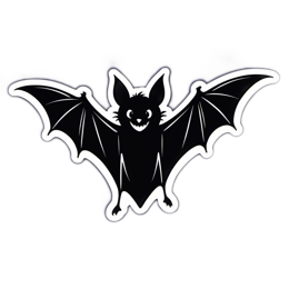 bat sticker SVG PNG design with clean design elements