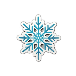 snowflake SVG PNG design with clean design elements