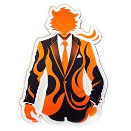 artistic tiger suit SVG PNG design with clean design elements