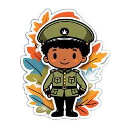 fall leaves uniform SVG PNG design with orange and green floral elements