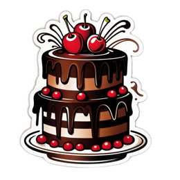 chocolate cake SVG PNG design
