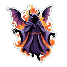 halloween character flames SVG PNG design with clean design elements