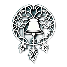 dreamcatcher bell feathers SVG PNG design