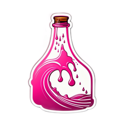 bottle wave SVG PNG design with clean design elements