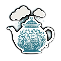 teapot swirl SVG PNG design