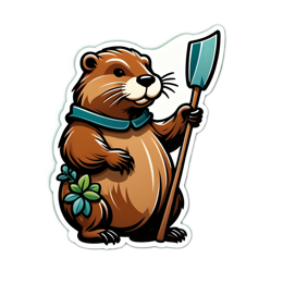 marmot sticker SVG PNG design with clean design elements