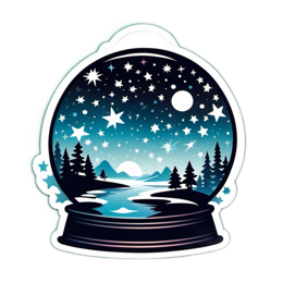 globe night sky SVG PNG design