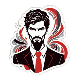 stylish character SVG PNG design with clean design elements