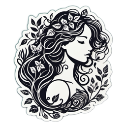 nature floral SVG PNG design with clean design elements, black and white floral elements