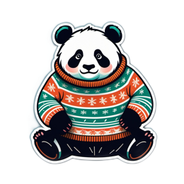 fantasy panda sweater SVG PNG design