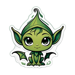 green elf sticker SVG PNG design