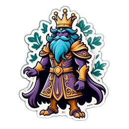 character king SVG PNG design with clean design elements