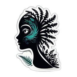 beautiful nature floral SVG PNG design with clean design elements, black and red floral elements
