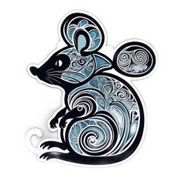 artistic mouse SVG PNG design