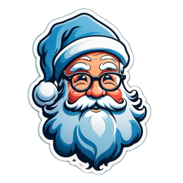 christmas santa SVG PNG design with clean design elements