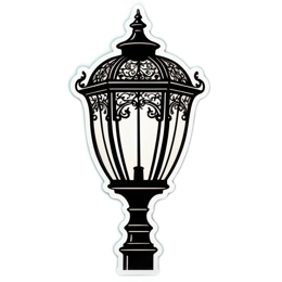 lamp SVG PNG design with clean design elements