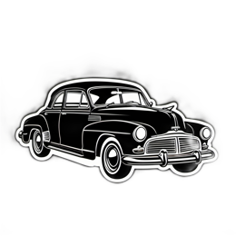 car sketch SVG PNG design with clean design elements
