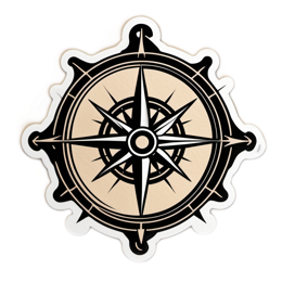 compass SVG PNG design with clean design elements