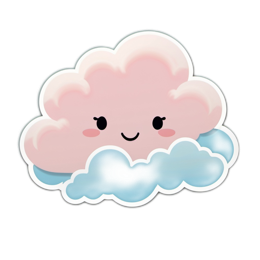 clouds smiling SVG PNG design