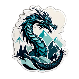 dragon SVG PNG design with clean design elements