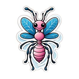 sticker cartoon ant SVG PNG design