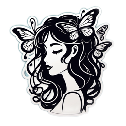 illustration butterflies SVG PNG design with clean design elements
