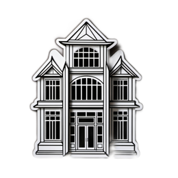 house blackandwhite SVG PNG design