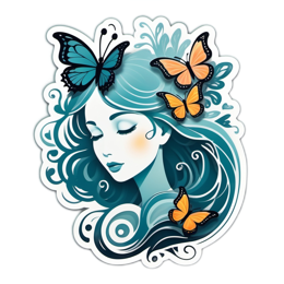 artistic butterflies SVG PNG design