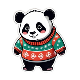 festive panda SVG PNG design