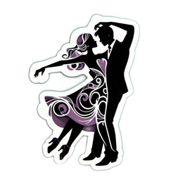 dance silhouette SVG PNG design with clean design elements