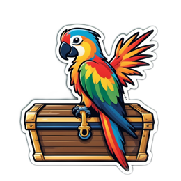 parrot treasure SVG PNG design