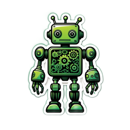 robot mechanism SVG PNG design with clean design elements