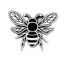 bee emblem SVG PNG design