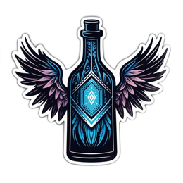 sticker wings SVG PNG design with clean design elements