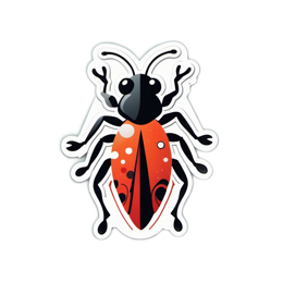 stickers beetle SVG PNG design with clean design elements