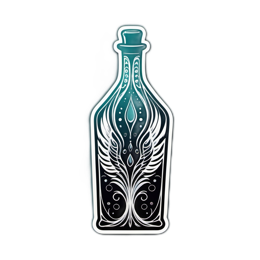 bottle SVG PNG design with clean design elements