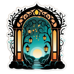 fantasy lanterns SVG PNG design