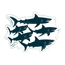 sharks aquatic SVG PNG design with clean design elements