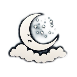 moon stars SVG PNG design
