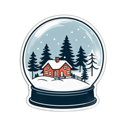 winter snowglobe SVG PNG design