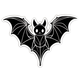 fantasy bat sticker SVG PNG design with clean design elements