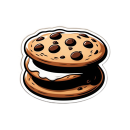 cookie dessert SVG PNG design with clean design elements