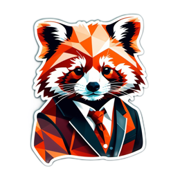 artistic redpanda SVG PNG design