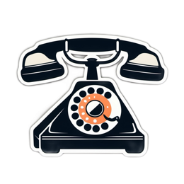 vintage phone SVG PNG design with clean design elements