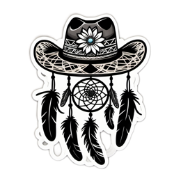 hat feathers dreamcatcher SVG PNG design
