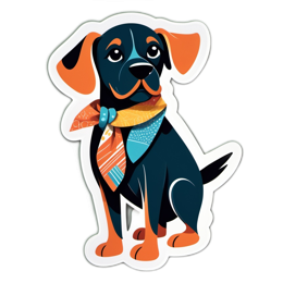 stylish dog SVG PNG design