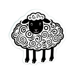 animals sheep SVG PNG design with clean design elements