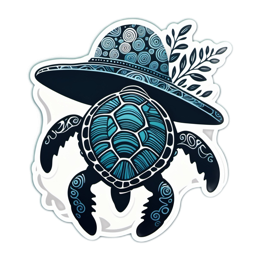 turtle hat SVG PNG design with clean design elements
